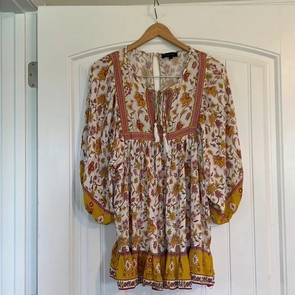 Rachel Zoe Boho Mini Dress Large - Picture 1 of 8